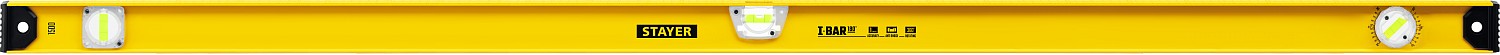 STAYER I-Bar 180˚, 1500 мм, двутавровый, уровень с поворотным глазком (3470-150)