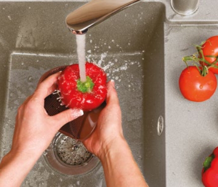 Спонж "Рукавичка" для мытья посуды и овощей