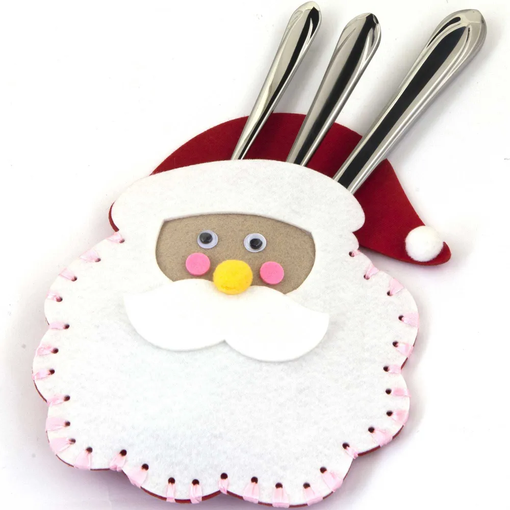 Кармашек фетровый для столовых приборов "SANTA"