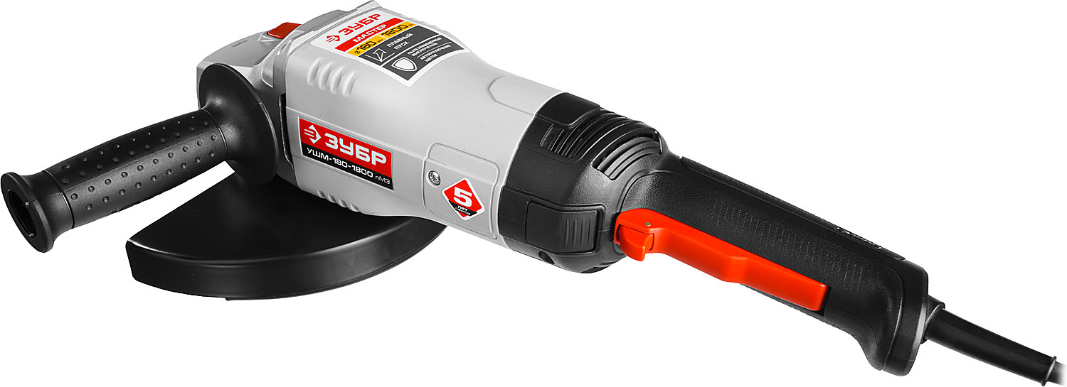 ЗУБР 1800 Вт, d180 мм, УШМ (УШМ-180-1800 ПМ3)