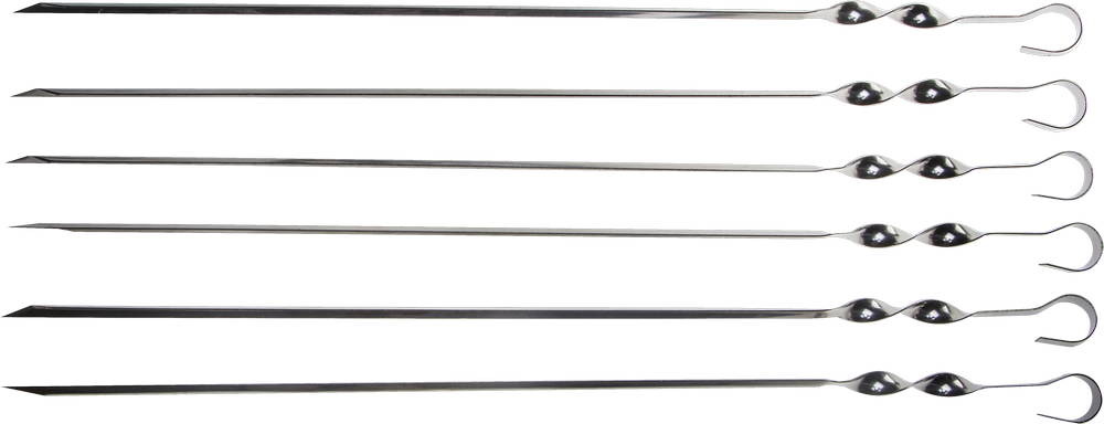 GRINDA Barbecue, 450 мм, 6 шт, набор угловых шампуров (427755)