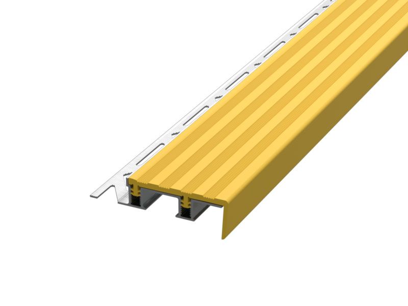 Профиль «Евроступень» 47x20x2500 мм желтый