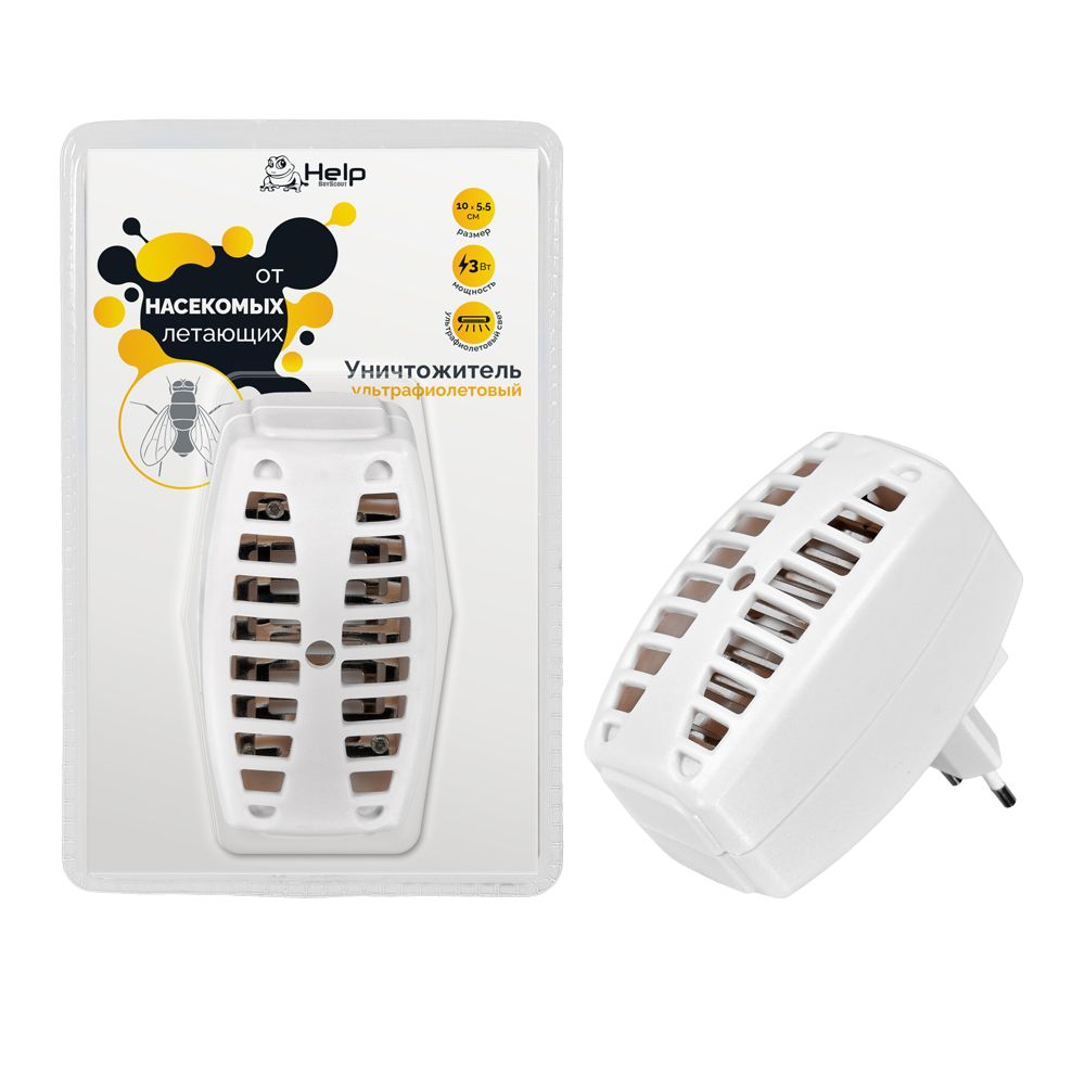 Ультрафиолетовый уничтожитель летающих насекомых, размер 10х10х5,5см, 220В