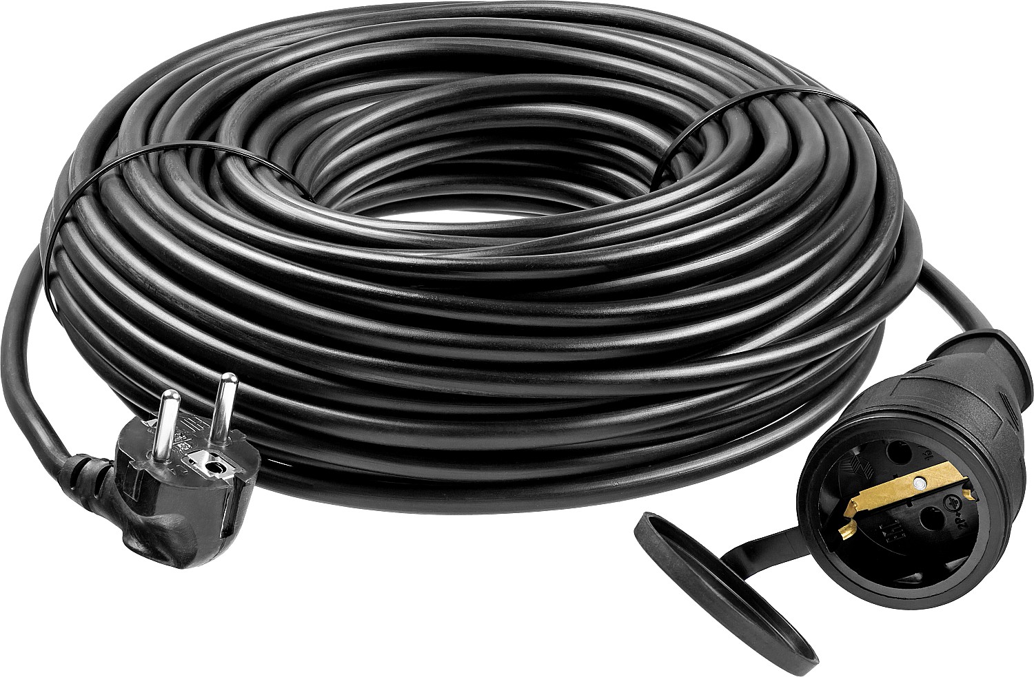 ЗУБР ПВС-315-Ш, ПВС, 3 х 1.5 мм2, 30 м, IP44, 3500 Вт, силовой удлинитель-шнур, Профессионал (55020-30)