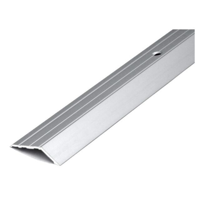 Порог алюминиевый  разноуровневый C-2 32x8 x1800 мм, Серебро НЕ