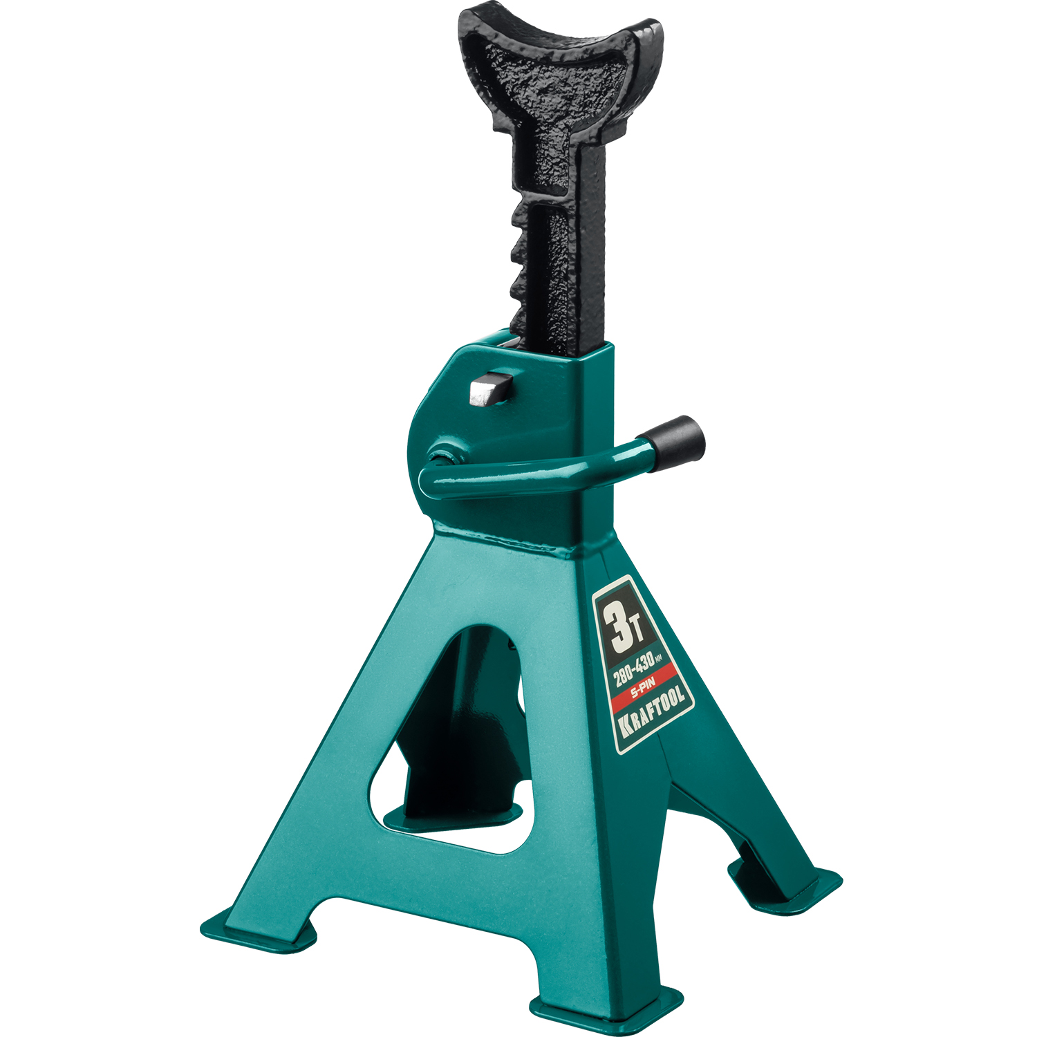 KRAFTOOL S-PIN, 3 т, 280 - 430 мм, усиленная страховочная подставка со штифтом (43465-3)