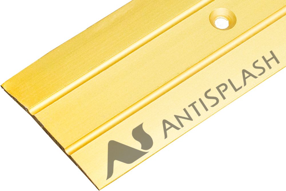 Порог алюминиевый  А-6 37х2,8x1350 мм, Золото КЕ