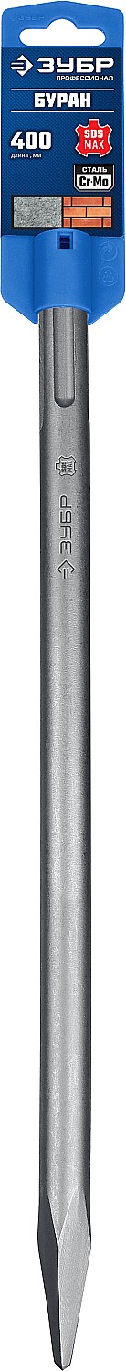 ЗУБР БУРАН, 400 мм, SDS-max, пикообразное зубило, Профессионал (29381-00-400)