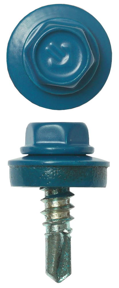 ЗУБР СКМ 5009, 19 х 5.5 мм, неб.-голуб., 500 шт (12,6 кг.), кровельный саморез (4-300310-55-019-5009)