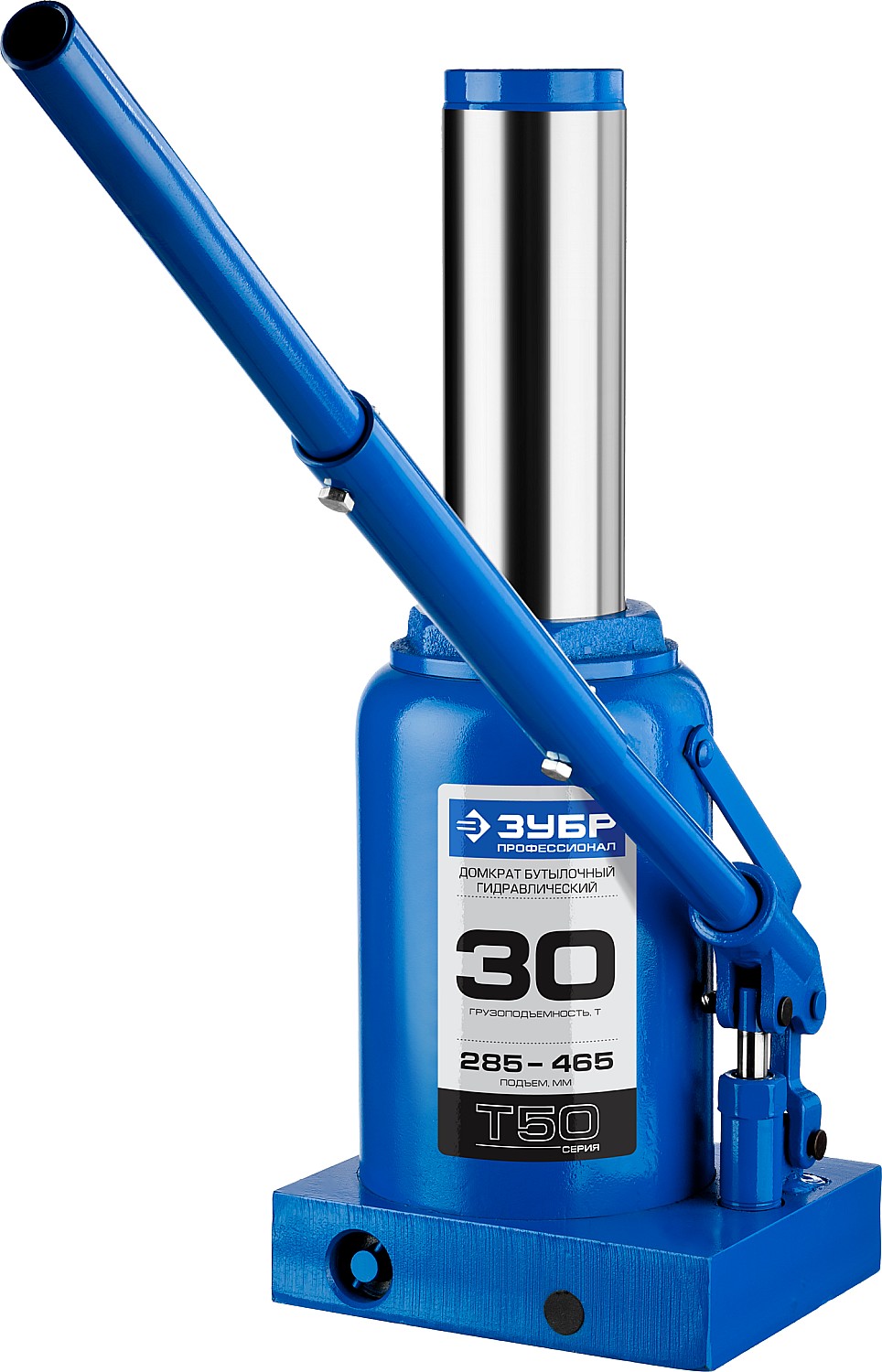 ЗУБР 30 т, 285 - 465 мм, бутылочный гидравлический домкрат, Профессионал (43060-30)