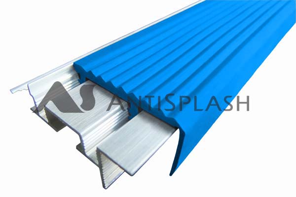 Профили закладные алюминиевые «SafeStep», синий 1,2 м