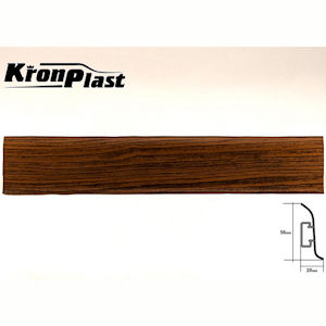Плинтус «KronPlast Standart», 2,5 м, Орех темный 228