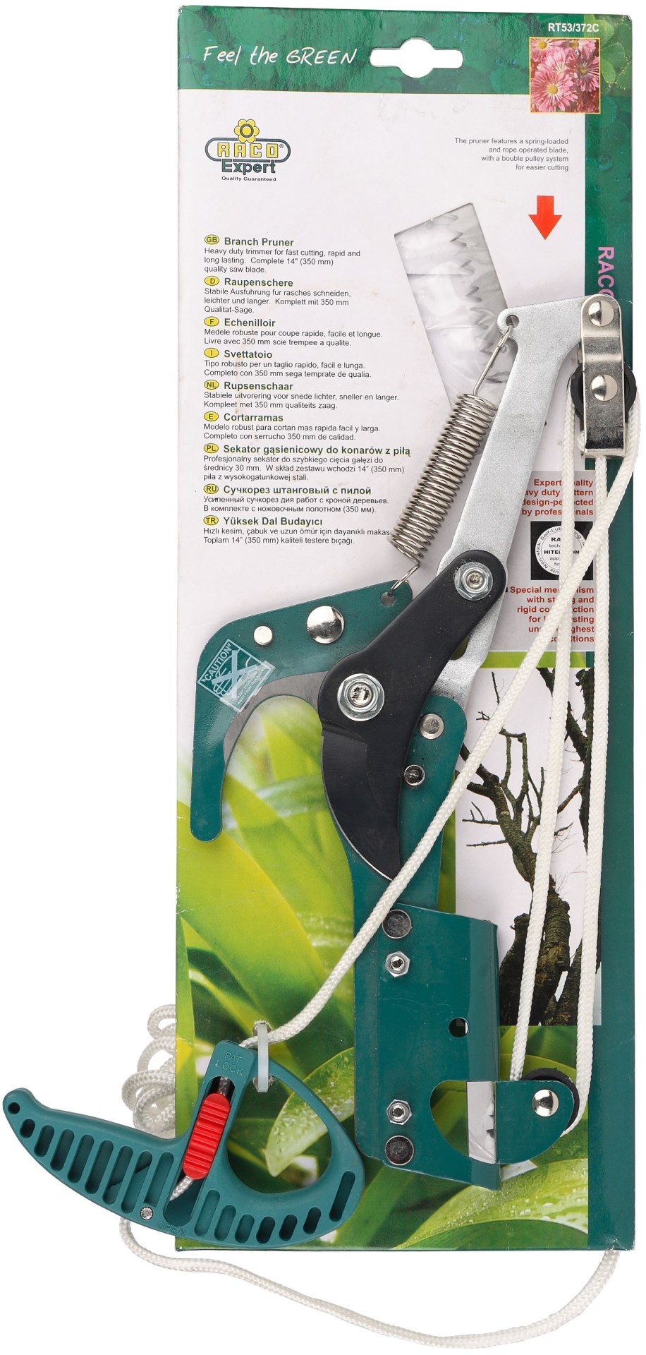 RACO 350 мм, закаленное лезвие, покрытие Hitekflon, с пилой, штанговый сучкорез (4218-53/372C)