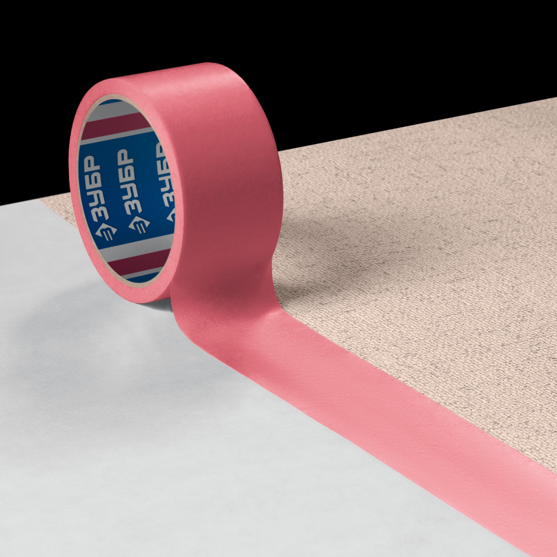 ЗУБР №200 24 мм х 25 м, для деликатных и недавно окрашенных поверхностей, малярная лента, Профессионал (12142-24)