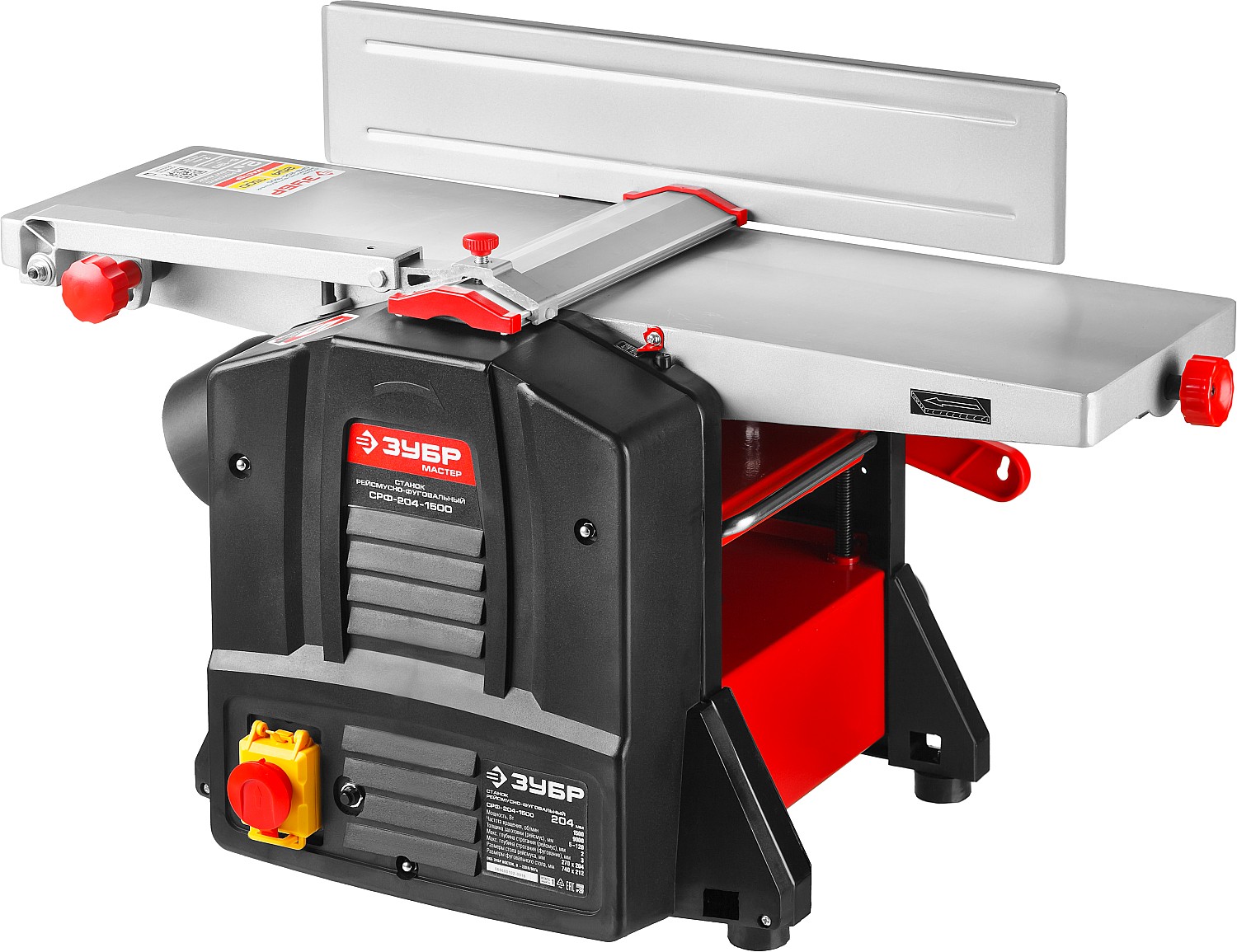ЗУБР 204 мм, 1500 Вт, фуговально - рейсмусовый станок (СРФ-204-1500)