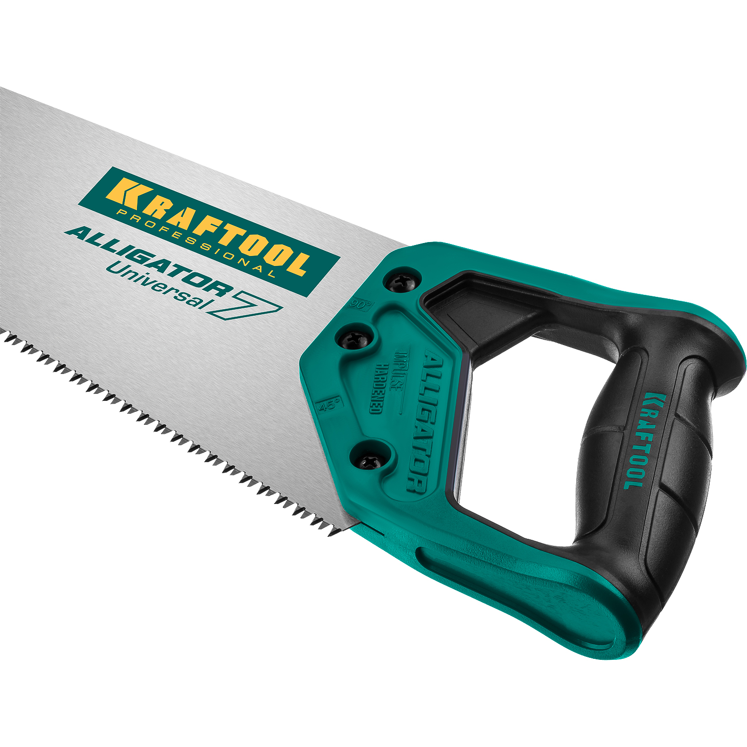 KRAFTOOL Alligator Universal 7, 550 мм, 7 TPI, 3D зуб, универсальная ножовка (15004-55)