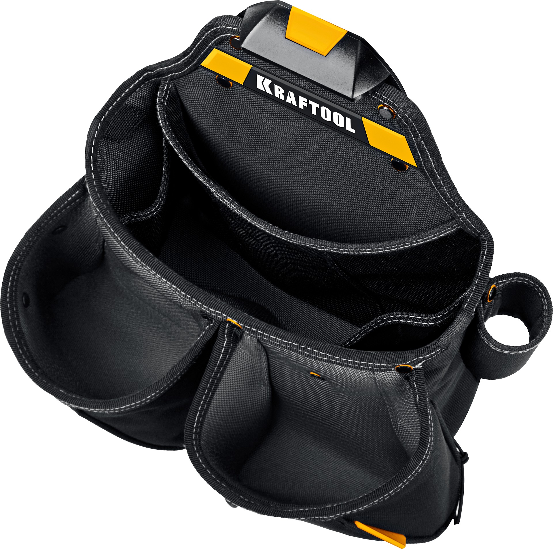 KRAFTOOL KBS-5 пояс монтажника, в комплекте: пояс монтажника, подтяжки и 3 сумки (38760-5)