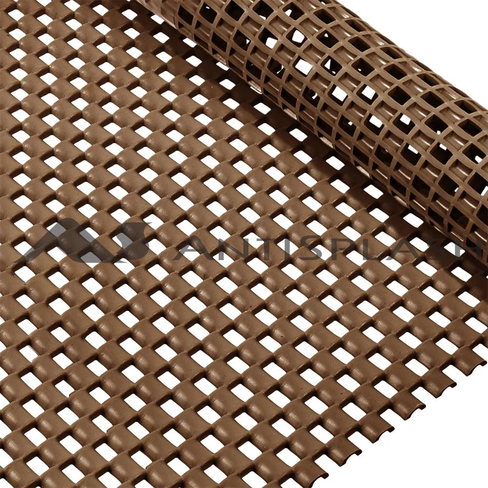 Коврик-дорожка Шашки 1,2х15 коричневый