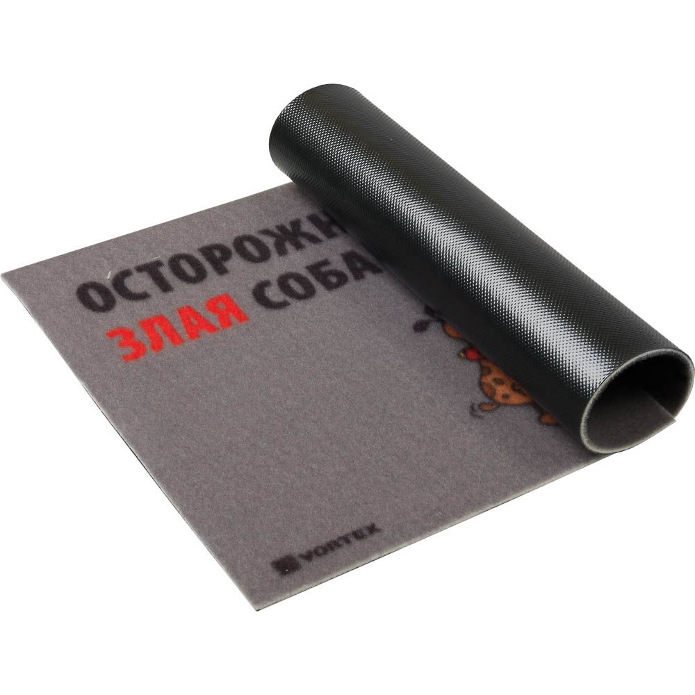 Коврик велюровый 45х75 см Злая собака