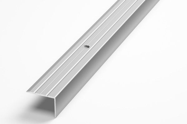 Порог алюминиевый  угловой Д-3 24x20x2700 мм, Серебро НЕ