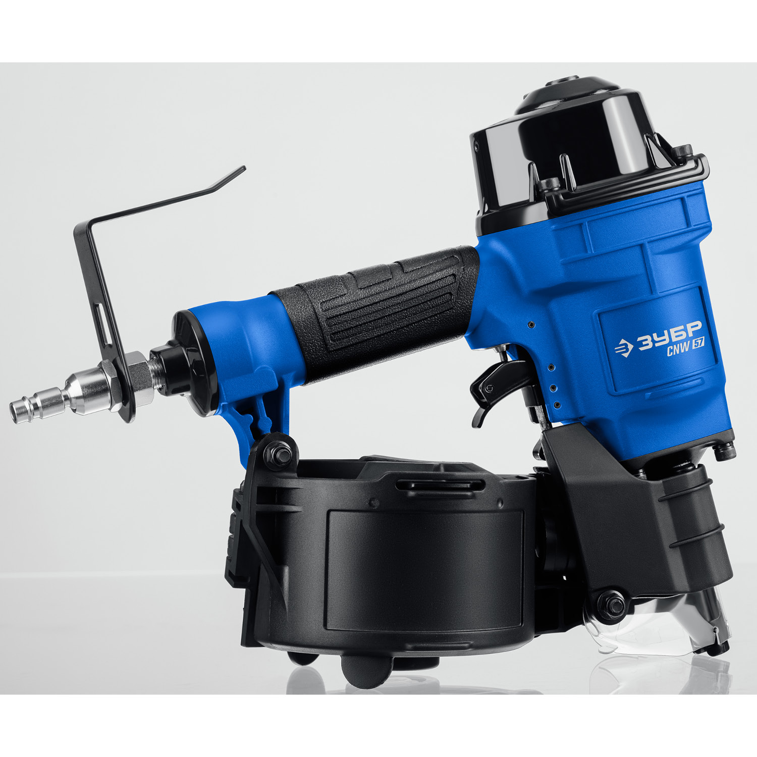 ЗУБР CNW-57, пневматический нейлер для барабанных гвоздей ЗУБР CNW (35-57 мм), Профессионал (31910)