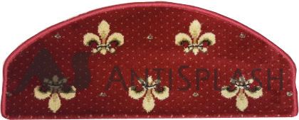 Ковровые накладки «Лилия» бордовые 31х80 см