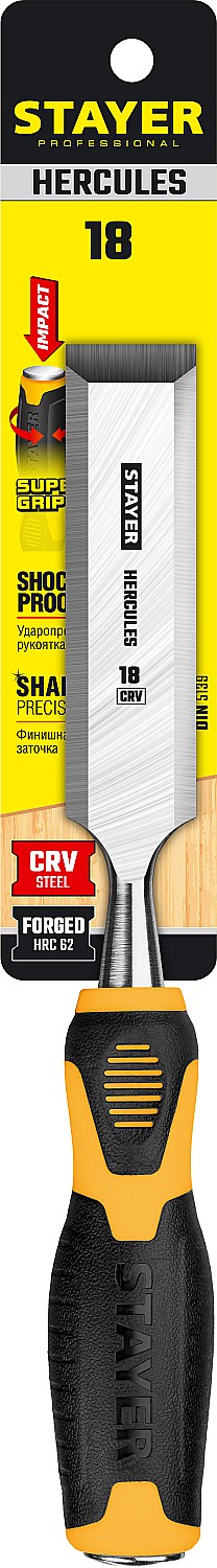STAYER Hercules, 18 мм, стамеска-долото, Professional (18205-18)