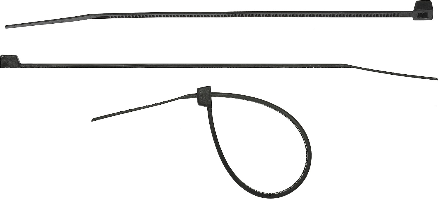 СИБИН ХС-Ч, 2.5 x 100 мм, нейлон РА66, 100 шт, черные, хомуты-стяжки (3788-25-100)