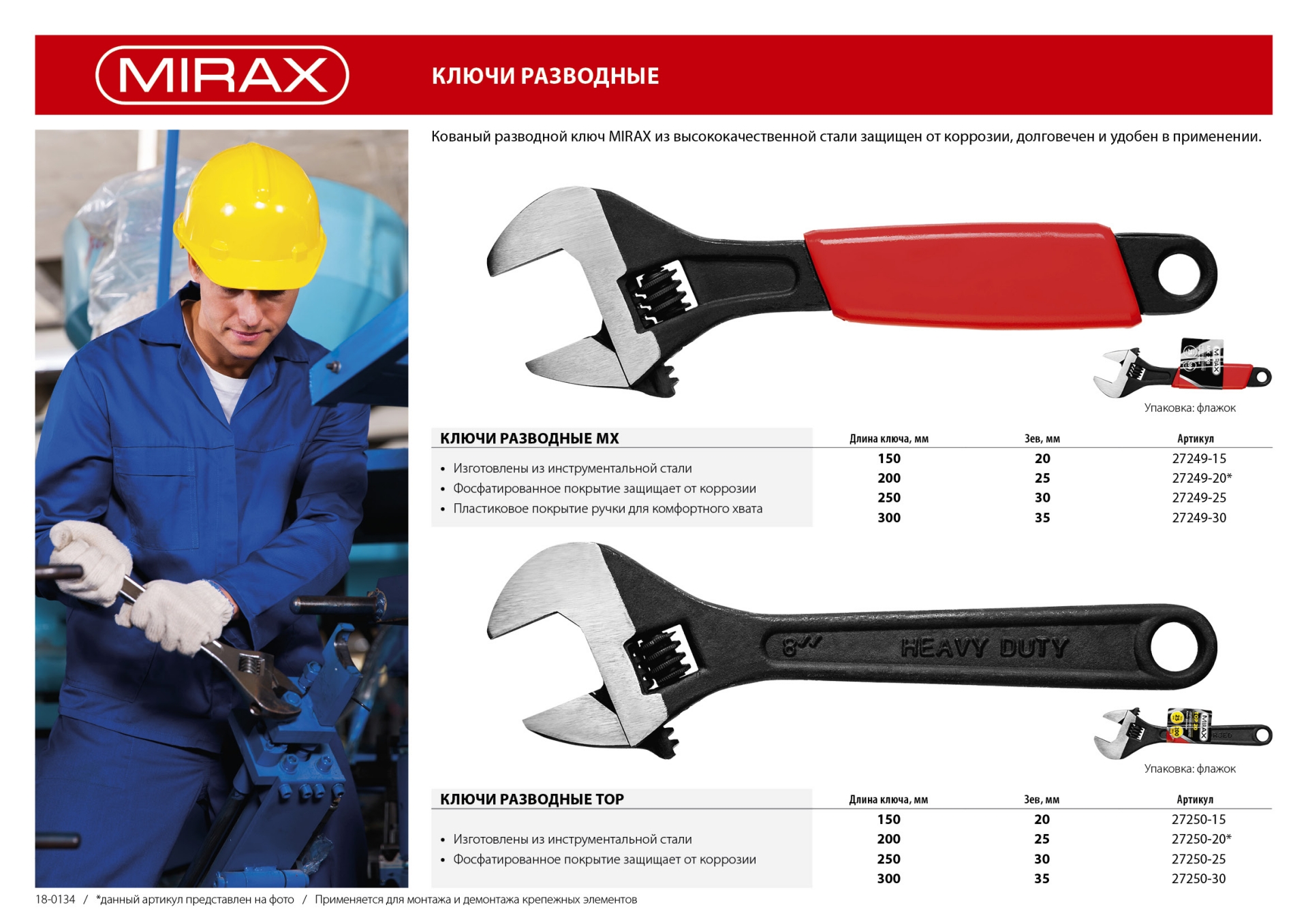 MIRAX MX, 150/20 мм, разводной ключ (27249-15)