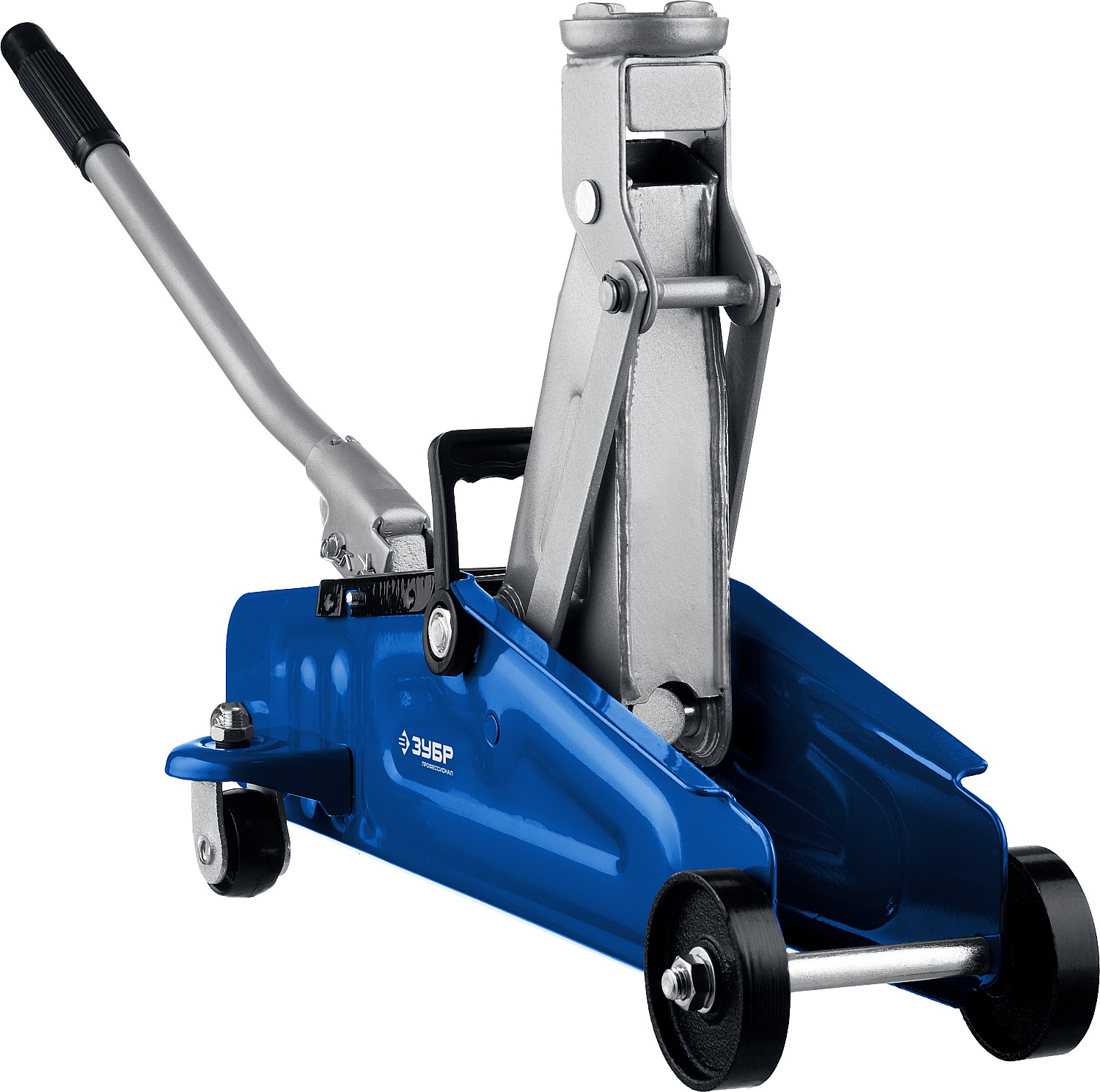 ЗУБР Т-30-K, 2 т, 135 - 330 мм, подкатной гидравлический домкрат в кейсе, Профессионал (43053-2-K)