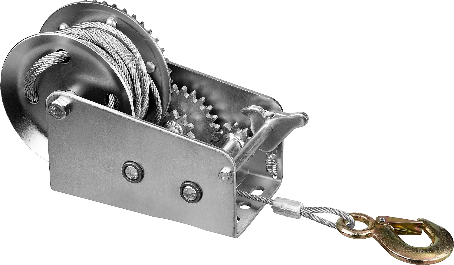 ЗУБР 0.9 т, 8 м, ручная барабанная тяговая тросовая лебедка, Профессионал (43113-0.9)