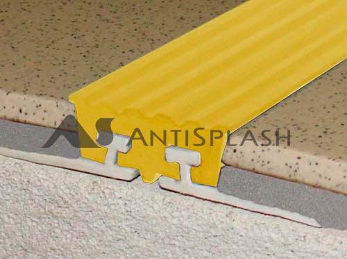 Профиль с закладными элементами, желтый