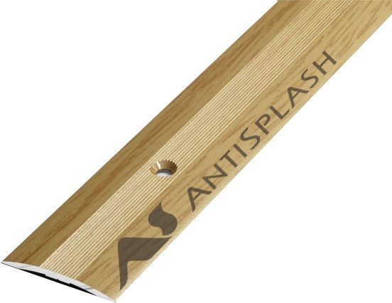 Порог алюминиевый  ПС-03-2 28x3,4x2700 мм, дуб светлый