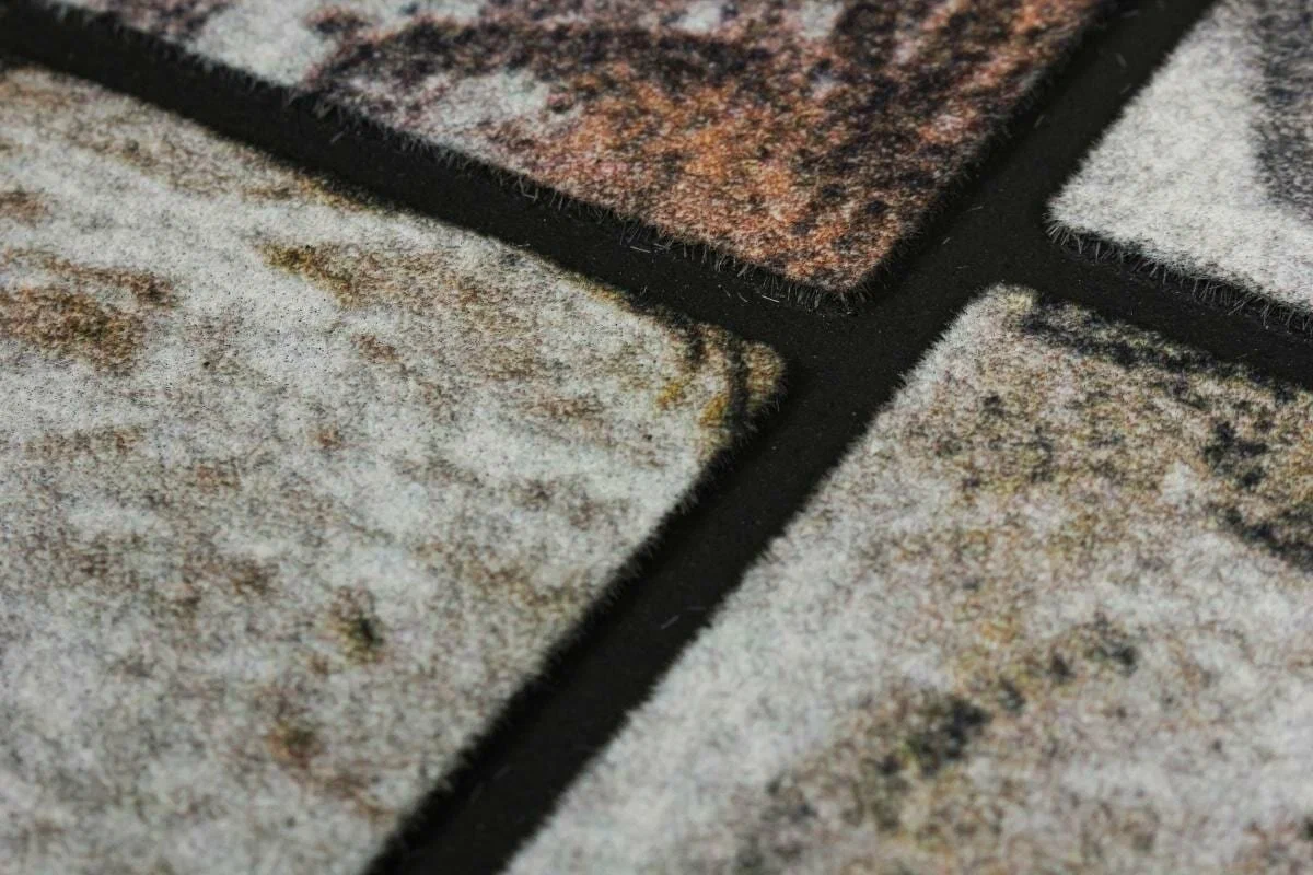 Коврик придверный флокированный "Брусчатка" 45х75 см