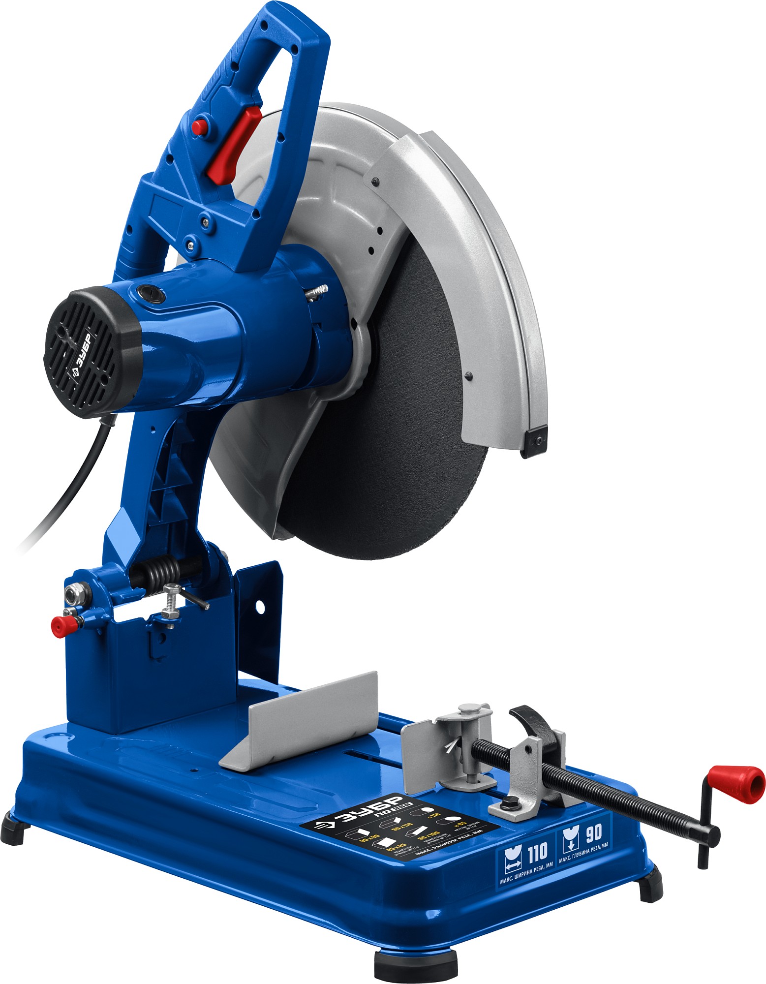 ЗУБР 355 мм, 2400 Вт, пила отрезная (монтажная) по металлу, абразив, Профессионал (ПО-355)