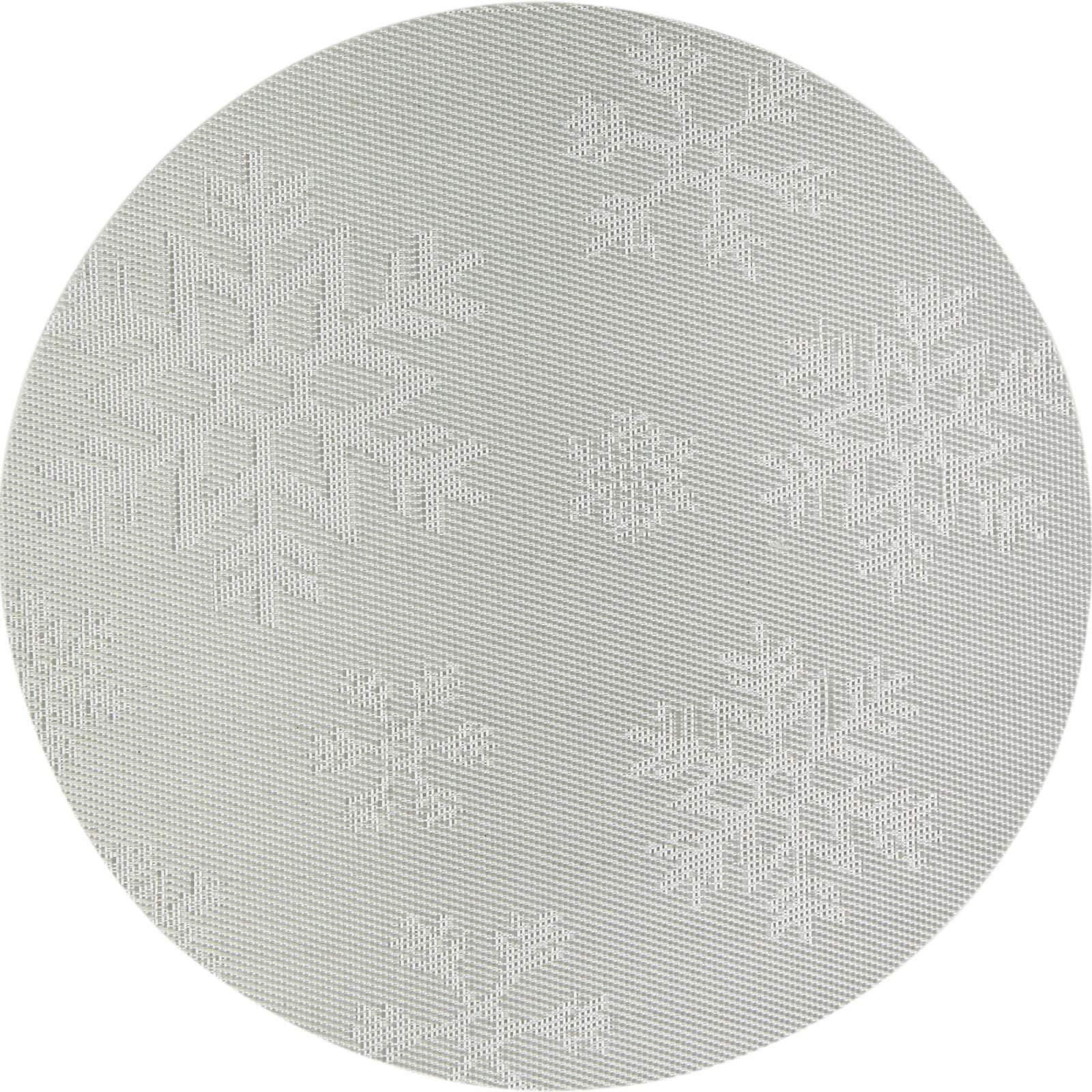 Индивидуальная салфетка "Снегопад" D36 см, цв. экрю