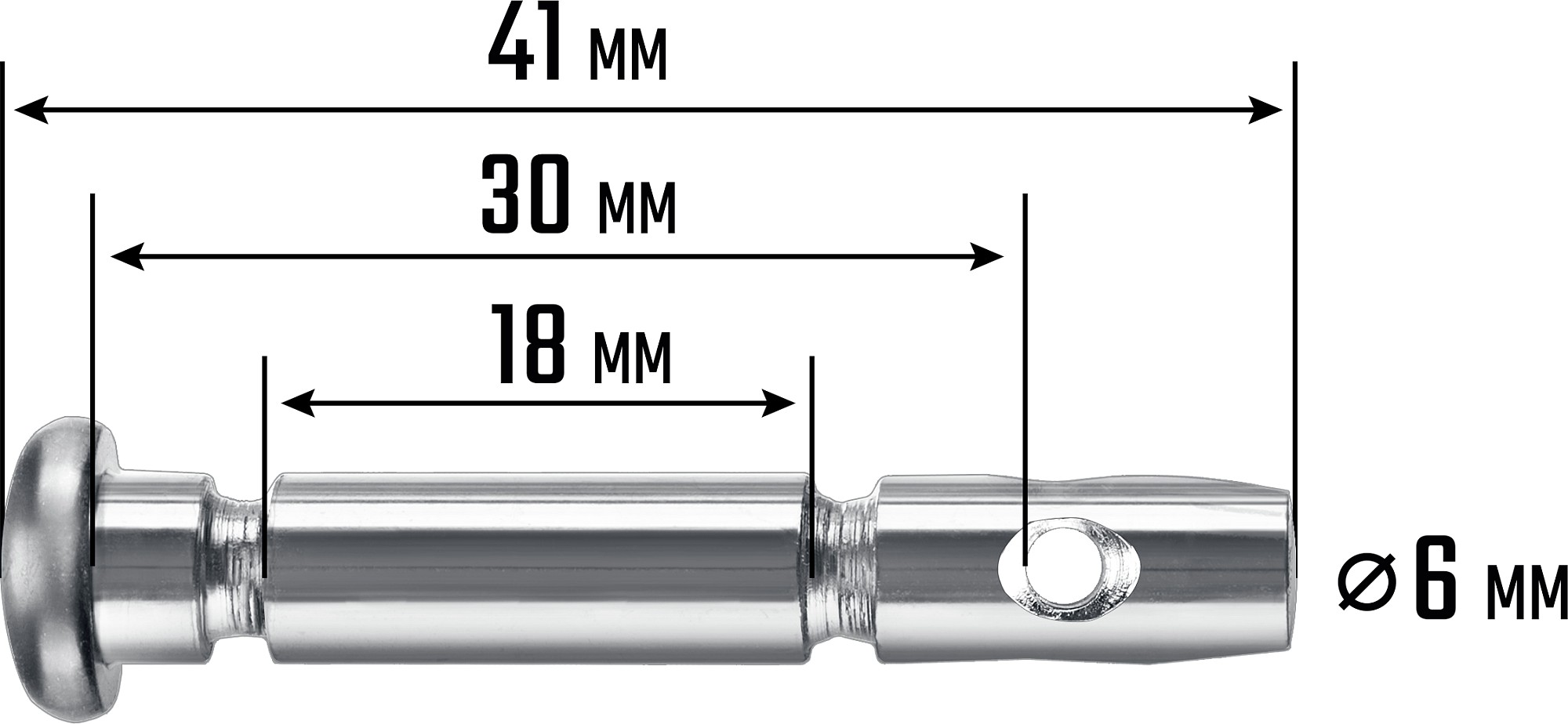 STEHER 6х41 мм. 4шт. срезные штифты для снегоуборщиков (N000-039-589. N000-039-192-2)