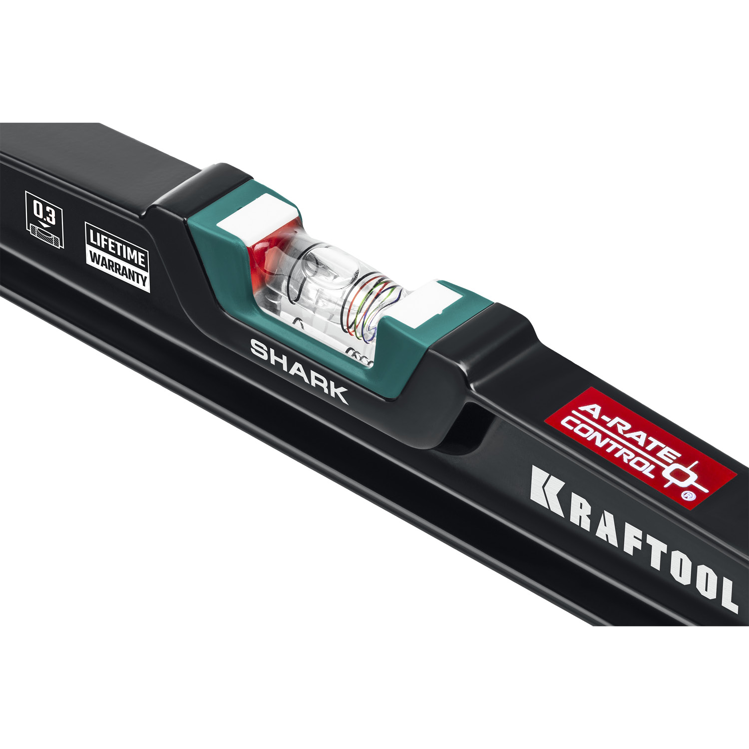 KRAFTOOL A-RATE CONTROL Shark, 600 мм, с инновационным зеркальным глазком, литой уровень (34920-60)