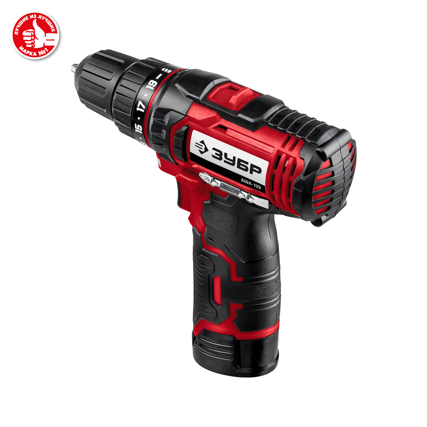 ЗУБР С1-12, 12 В, 30 Н·м, 1 АКБ (2 А·ч), дрель-шуруповерт (ДШЛ-125-21)