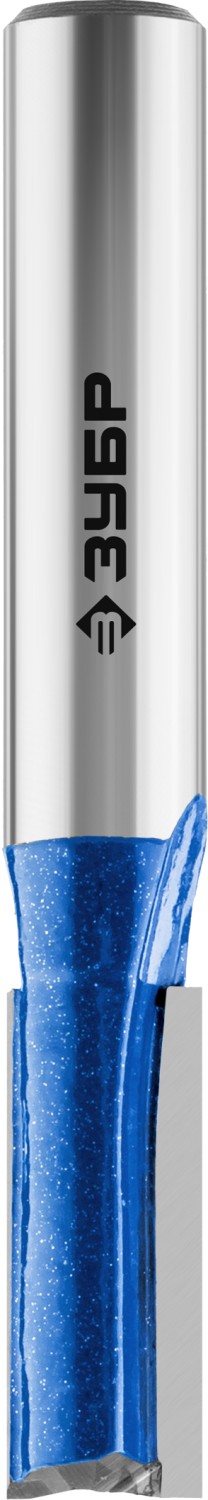 ЗУБР 8 x 19 мм, хвостовик 8 мм, фреза пазовая прямая с нижними подрезателями, Профессионал (28755-8-19)