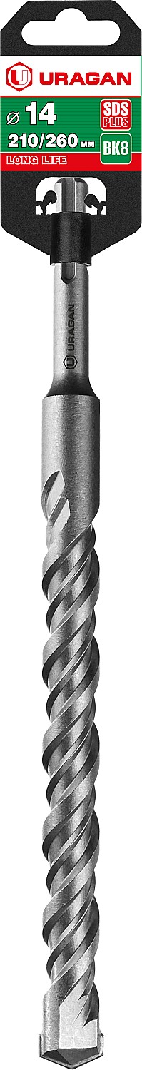 URAGAN 14 х 260 мм, SDS-plus бур (29311-260-14)