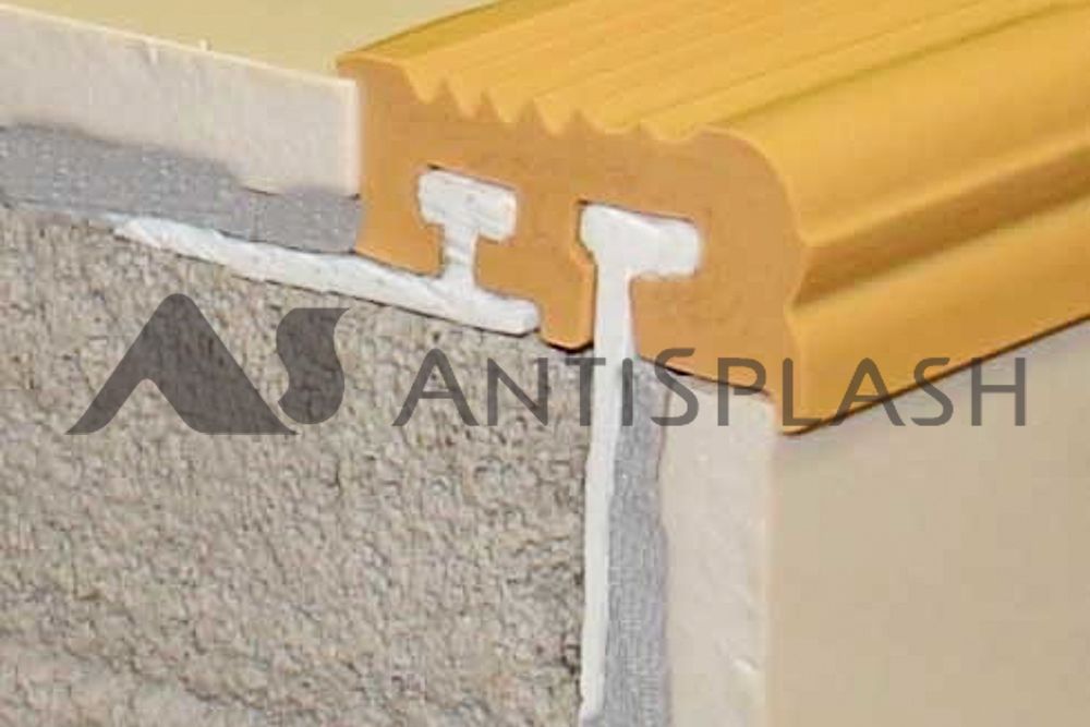 Угол с двумя закладными элементами, бежевый