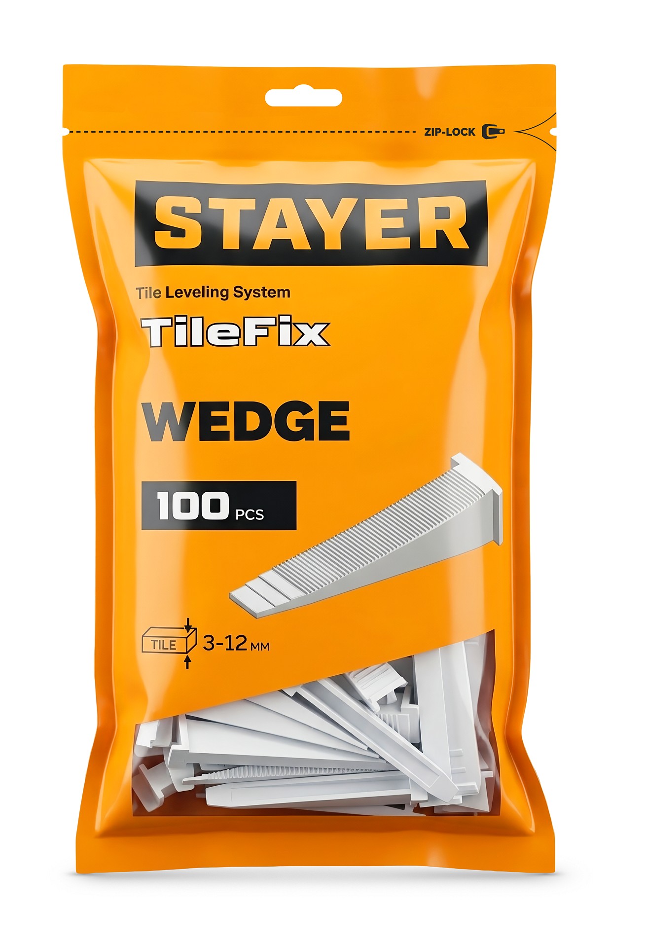 STAYER СВП TileFix, клин 100 шт, система выравнивания плитки ″ворота″ (33848-100)