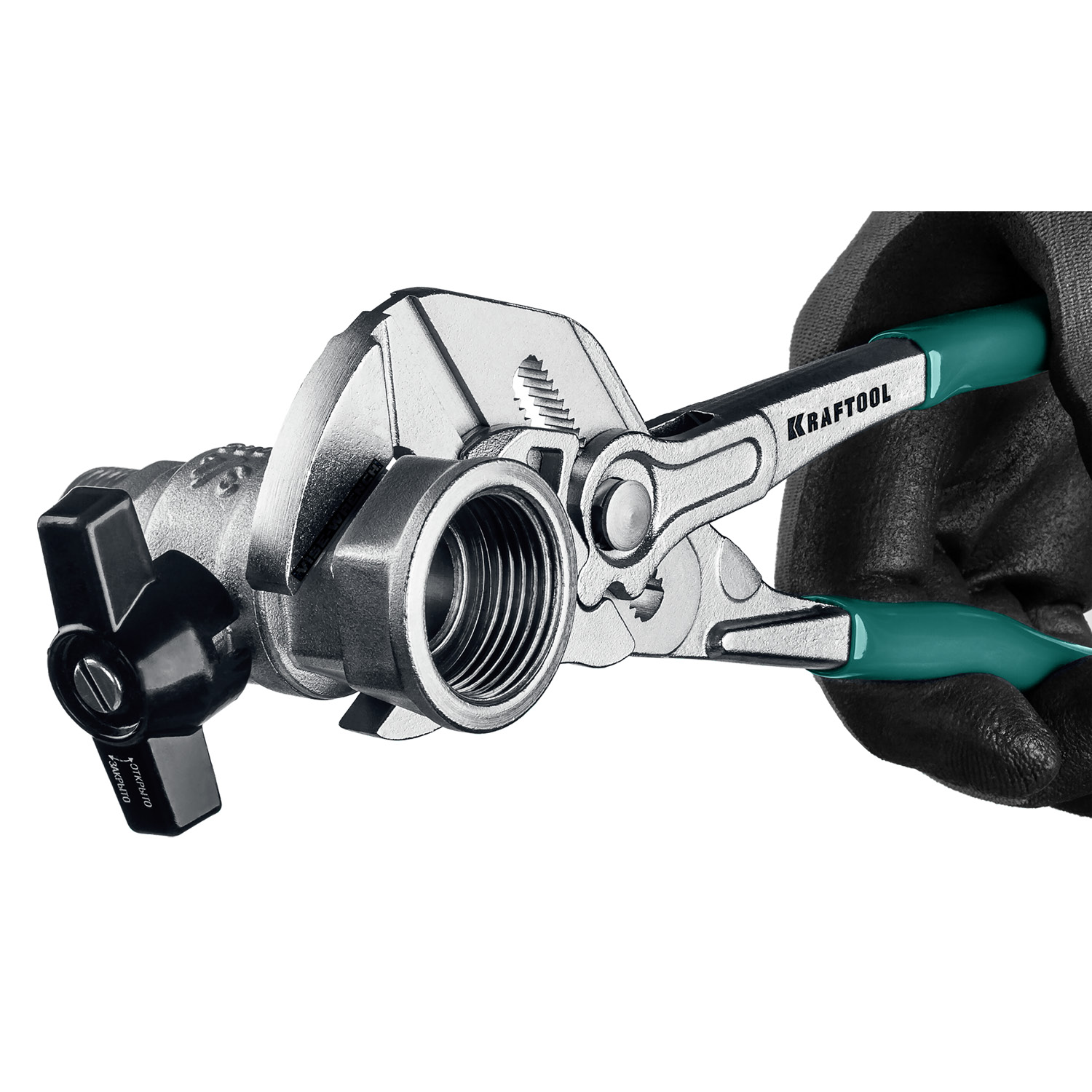 KRAFTOOL Vise-Wrench, 250 мм, клещи переставные-гаечный ключ (22065)