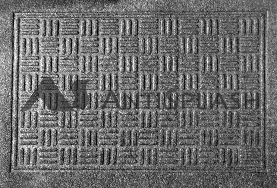 Фигурный коврик "Шашки" 400x600 черный