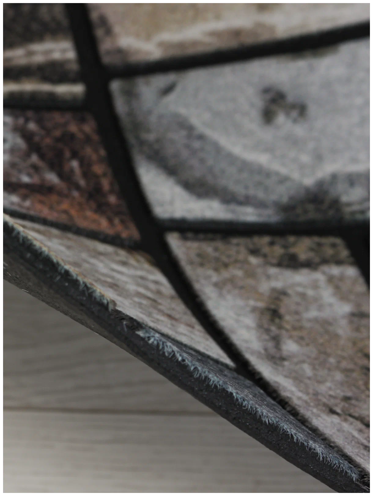 Коврик придверный флокированный "Брусчатка" 45х75 см