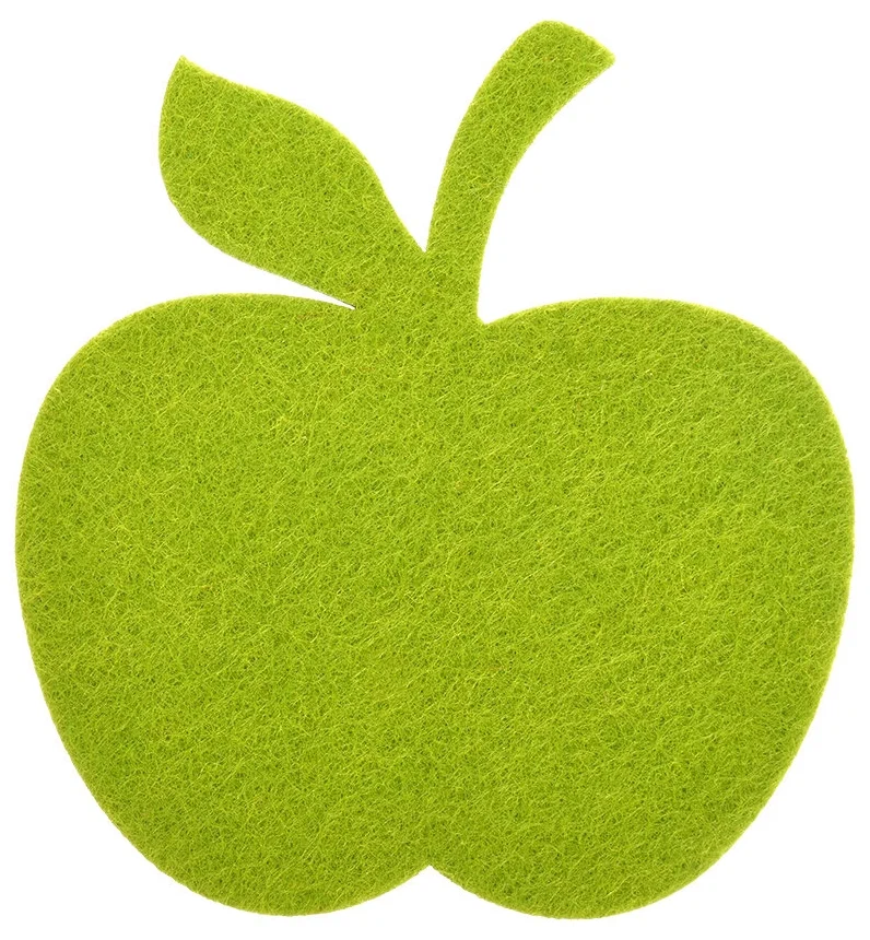 Подставка фетровая "Яблоко", 11*11 см