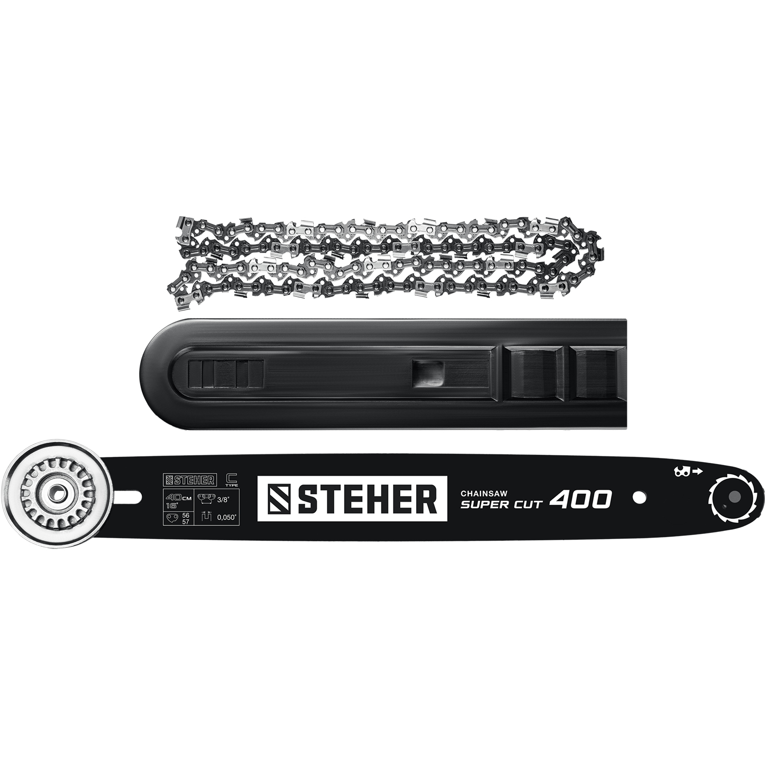 STEHER 2400 Вт, 40 см шина, электрическая цепная пила (ES-2440)