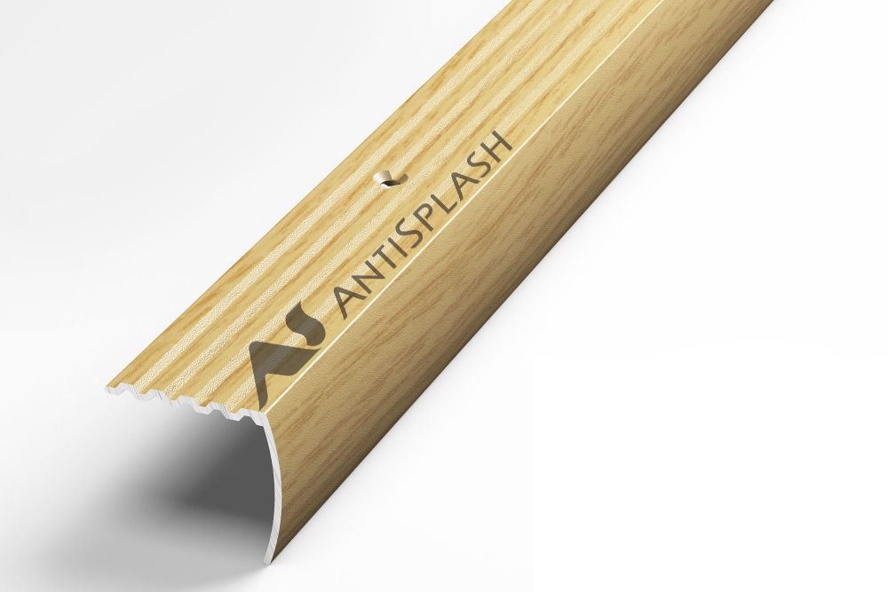 Порог алюминиевый  ПУ-04 30x27x1800 мм, дуб светлый