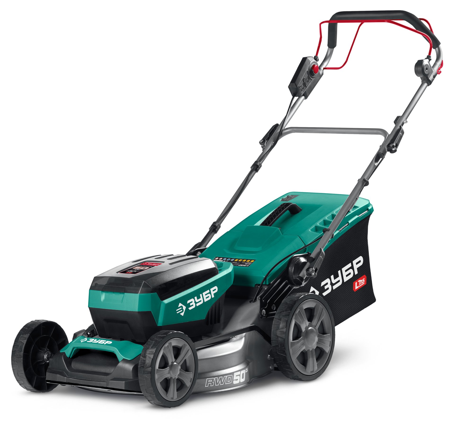ЗУБР 40 В (2x20В), 500 мм, без АКБ (LMS), самоходная газонокосилка аккумуляторная бесщеточная (ГКЛ-4050)